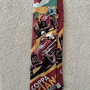 Vintage Racing Car Print Tie